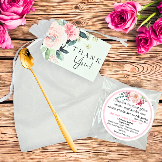 Long Beautiful Rose Bud Teaspoon - 7 in