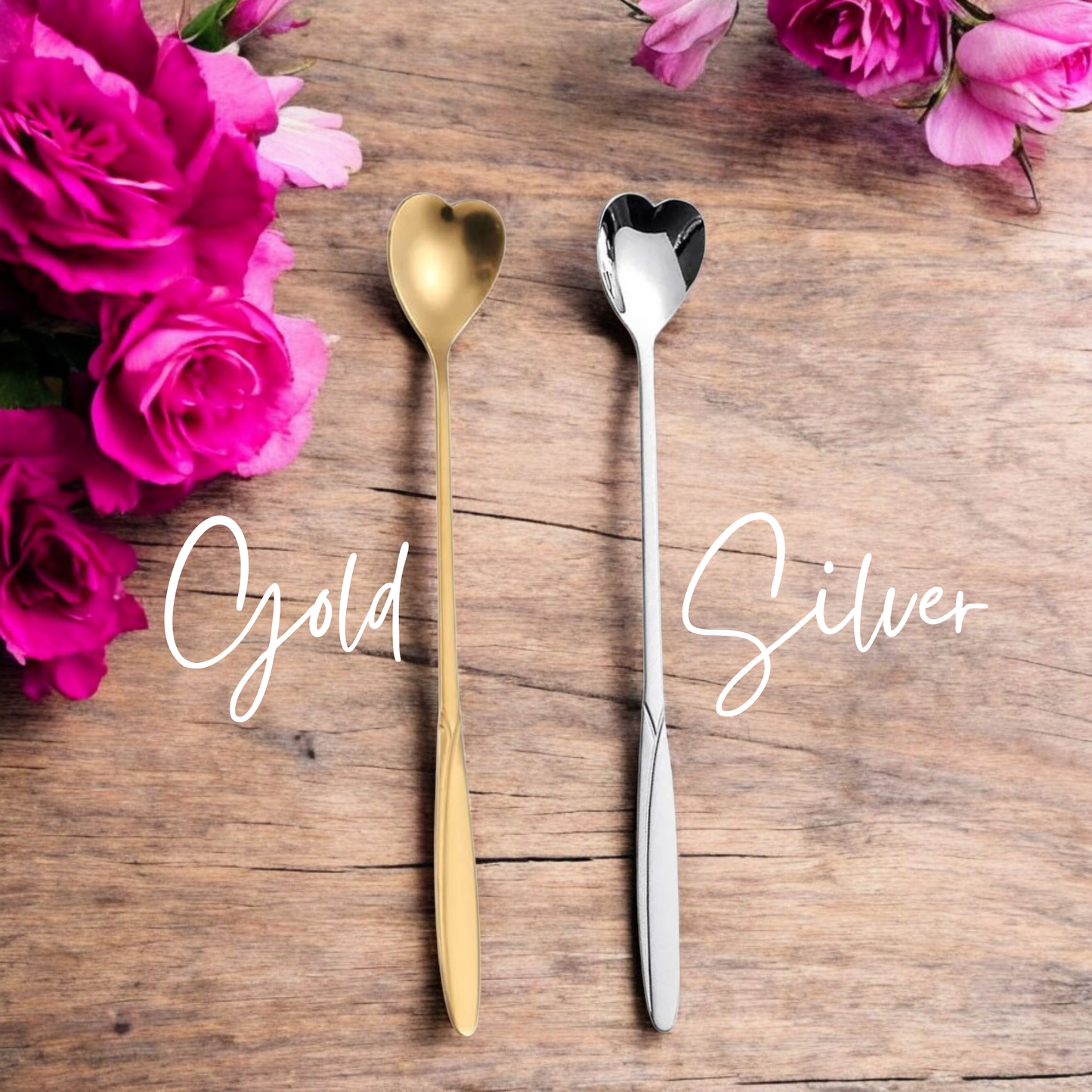 Long Trusting Heart Teaspoon - 7in