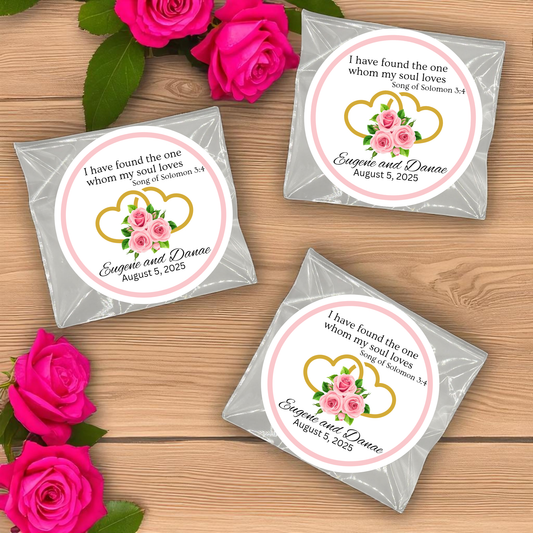 Heart Wedding Scripture Verse Tea Bag Party Favor (Set of 20)