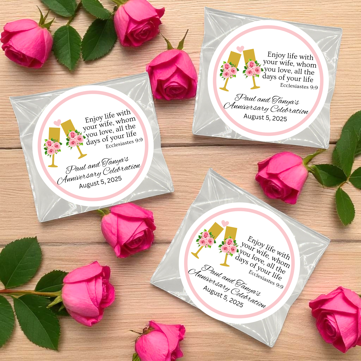 Glass Anniversary Tea Bag Party Favor (Set of 20)