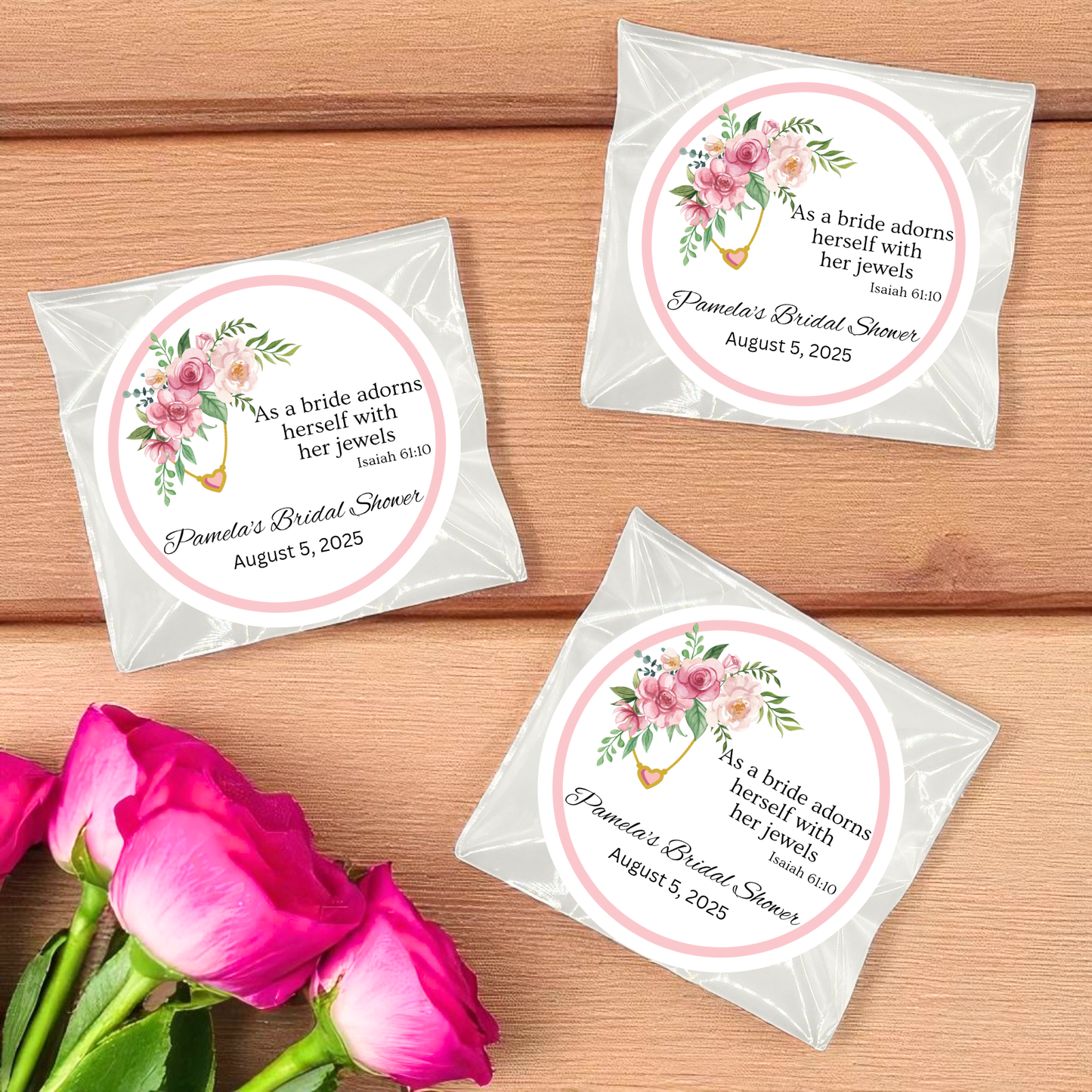 Floral Bridal Shower Tea Bag Party Favor (Set of 20)