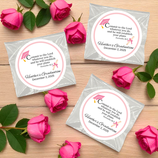 Cap and Scroll Graduation Party Tea Bag Favor (Set of 20)