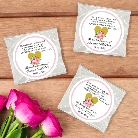 Funeral Favor Bible Verse Tea Bag Favors (Set of 20)