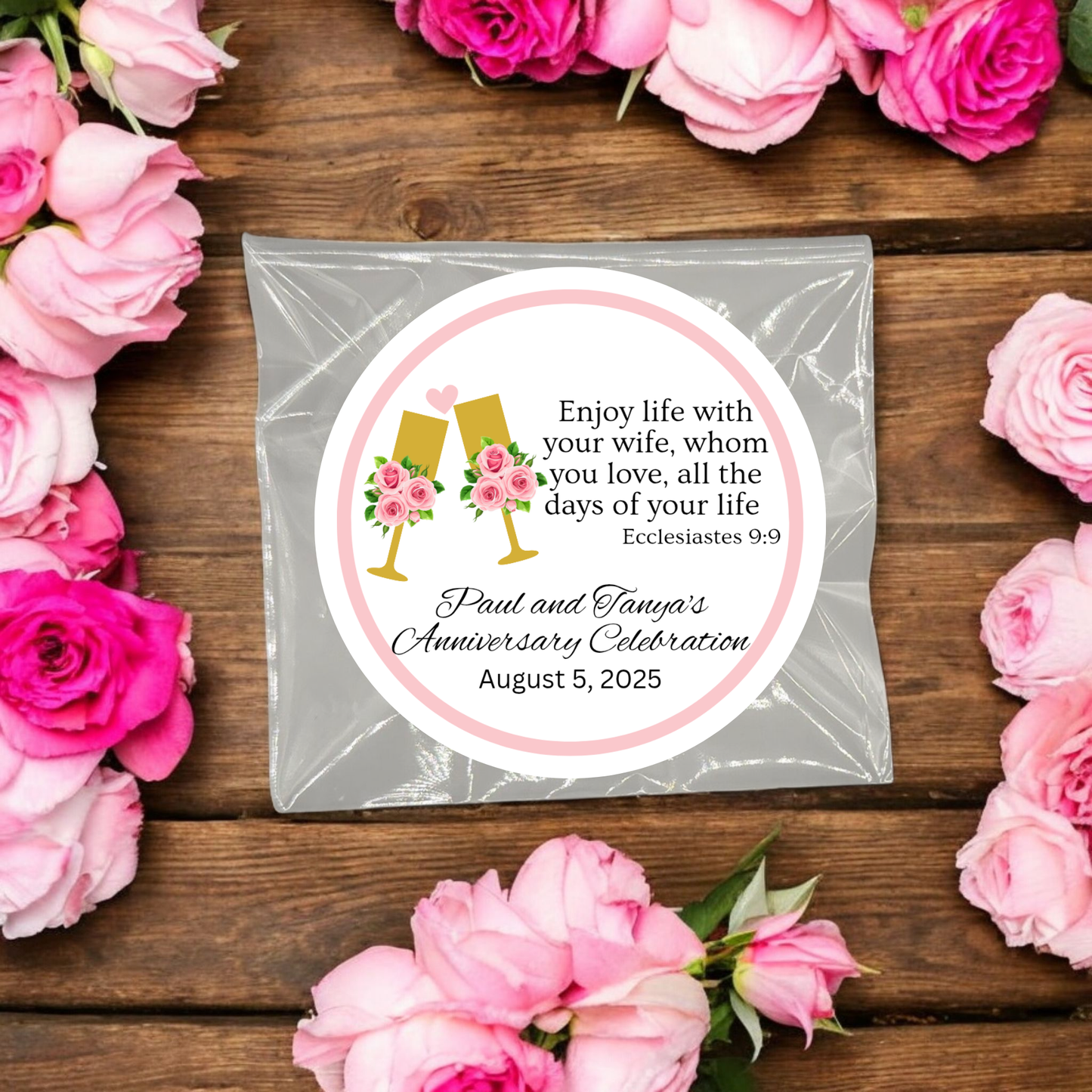 Glass Anniversary Tea Bag Party Favor (Set of 20)