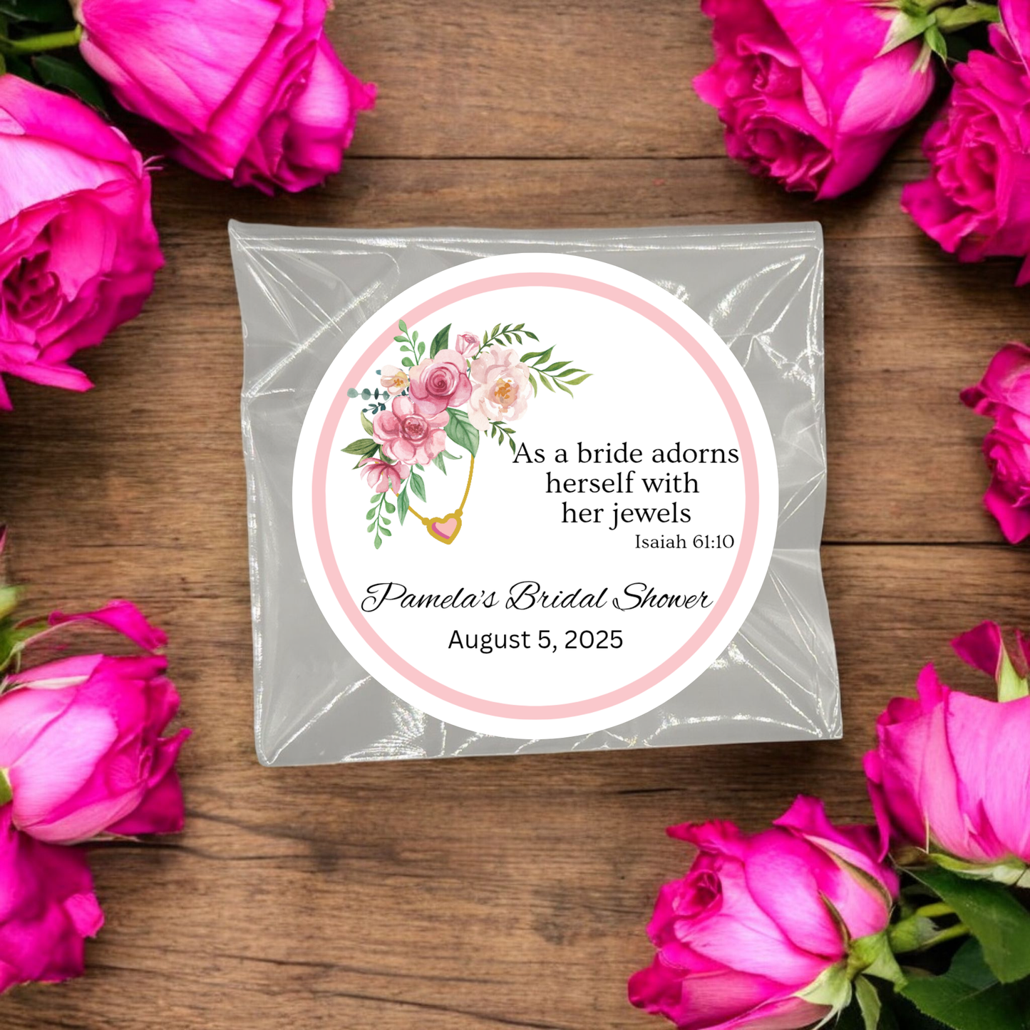 Floral Bridal Shower Tea Bag Party Favor (Set of 20)