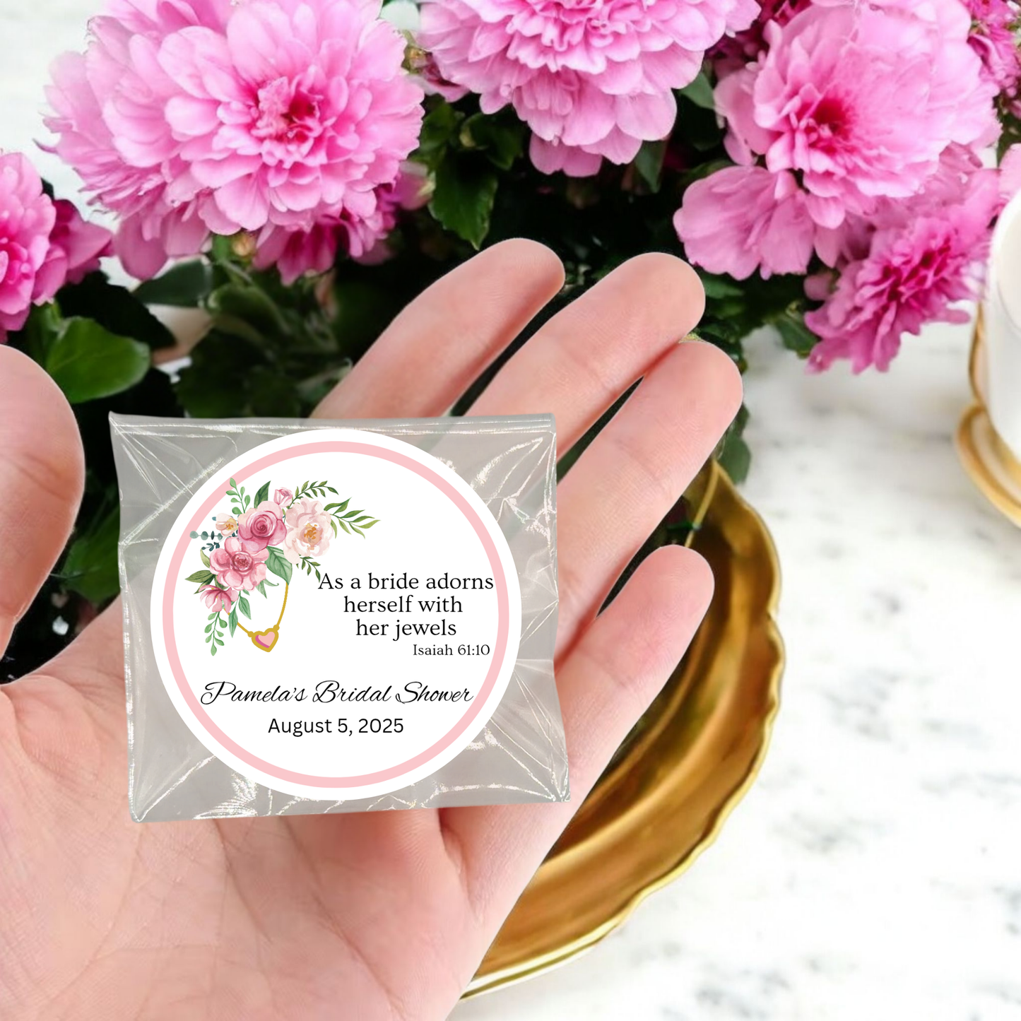 Floral Bridal Shower Tea Bag Party Favor (Set of 20)