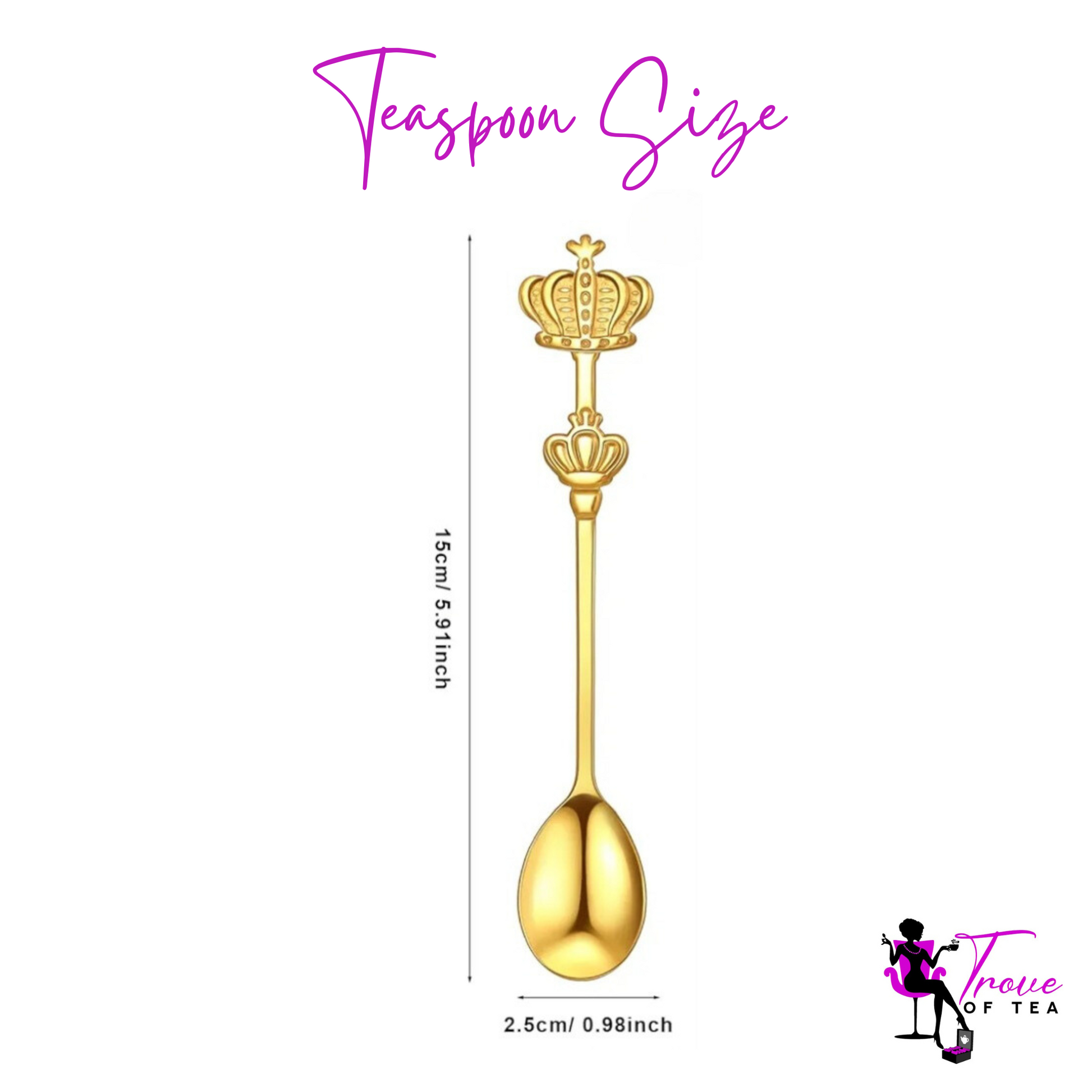 Regal Crown Teaspoon Size