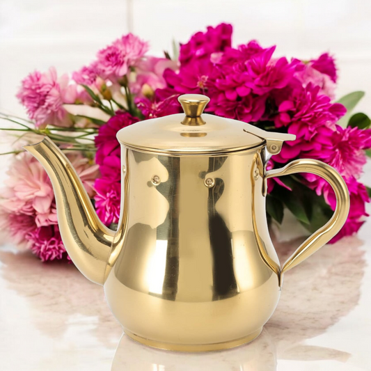 Elegant Gold Steeping Teapot