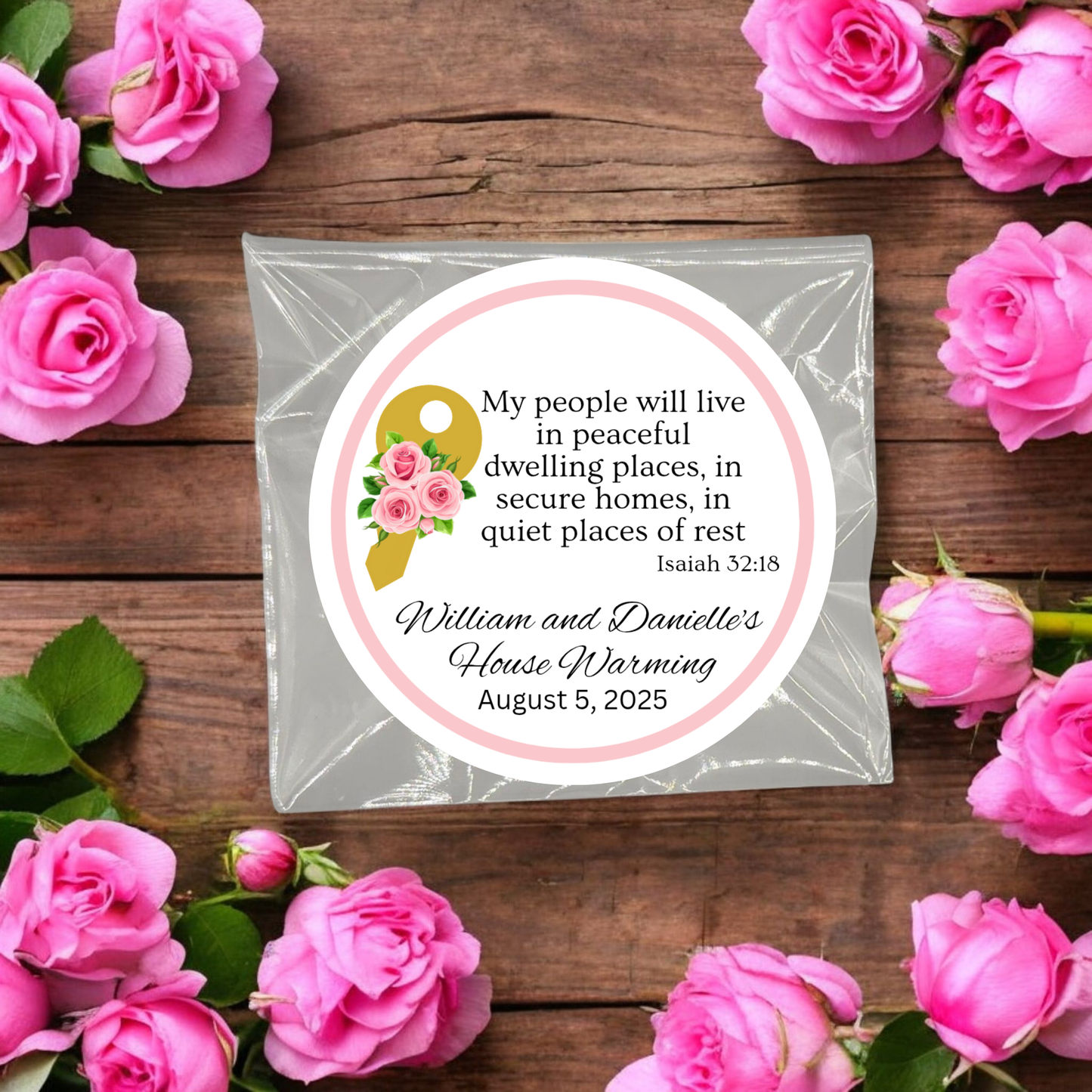 Key Housewarming Tea Bag Party Favor (Set of 20)