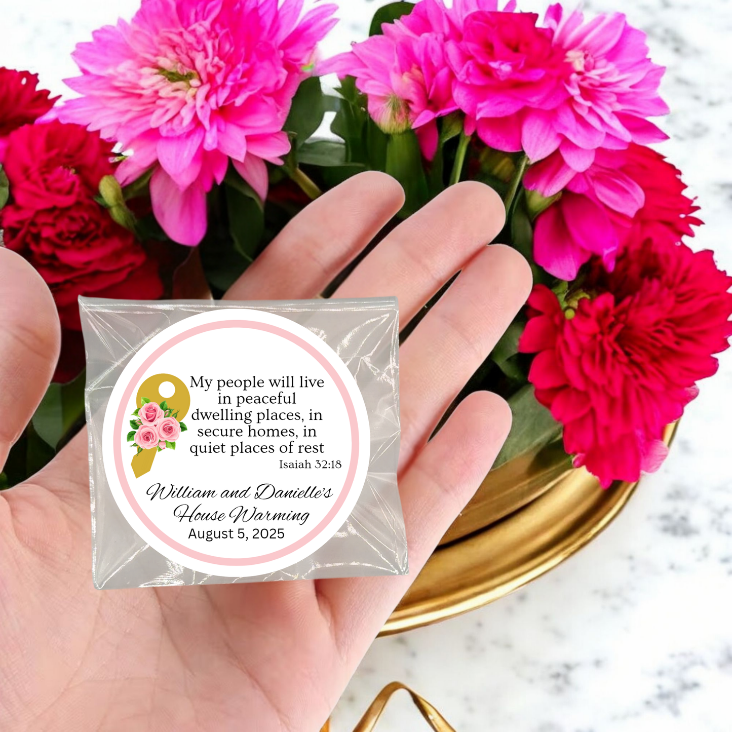 Key Housewarming Tea Bag Party Favor (Set of 20)