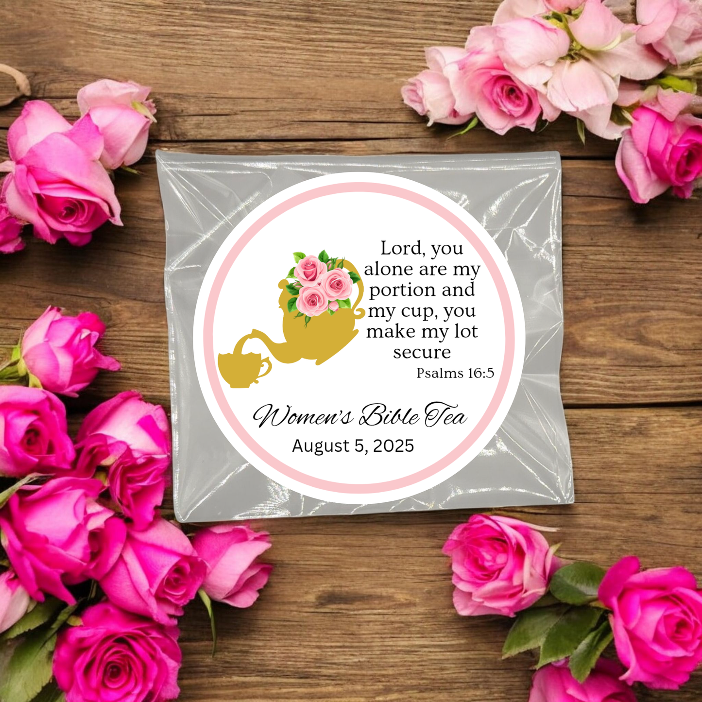 Teapot and Teacup Women's Bible Study Tea Bag Favor (Set of 20)