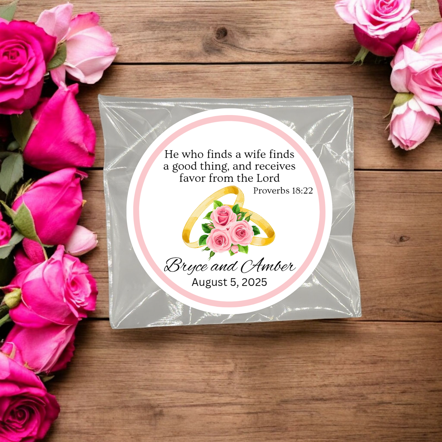 Rings Wedding Engagement Tea Bag Favor (Set of 20)