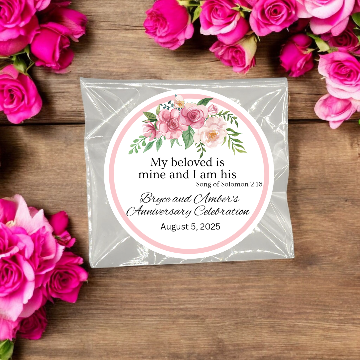 Top Floral Wedding Engagement Party Tea Bag Favor (Set of 20)