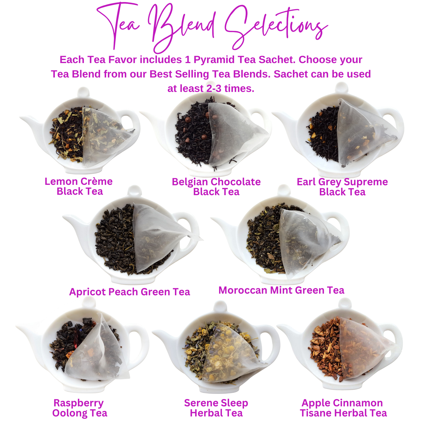 Teapot and Teacup Women's Bible Study Tea Bag Favor (Set of 20)