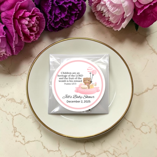 Baby Shower Tea Party Favors with Scripture Tea (Set of 20)