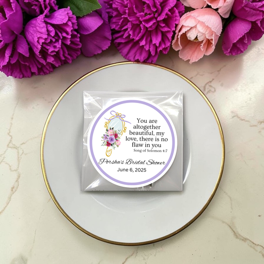 Mirror Bridal Shower Bible Verse Tea Bags (Set of 20)