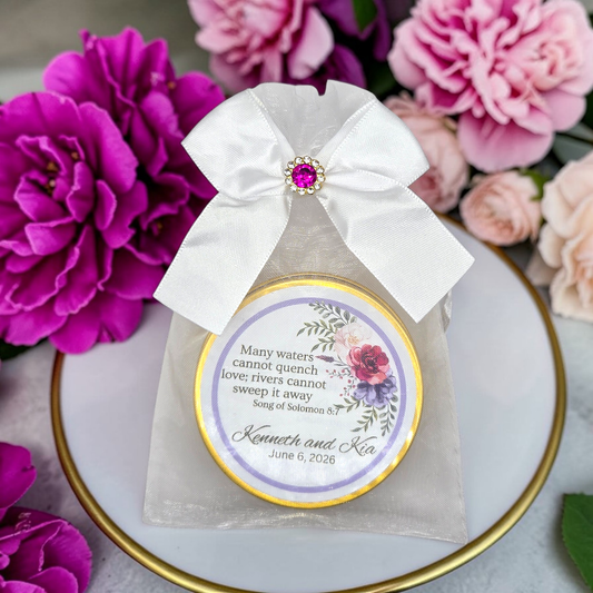 Right Floral Bible Tea Wedding Favors (Set of 10)