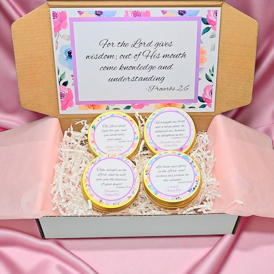 Wise Woman Oolong and White Tea Sampler with Bible Verse Tin Tea