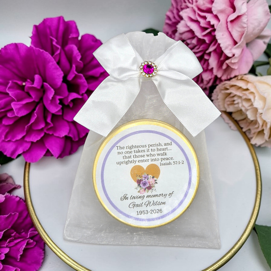 Funeral Favor Bible Verse Tea Tin Favors (Set of 10)