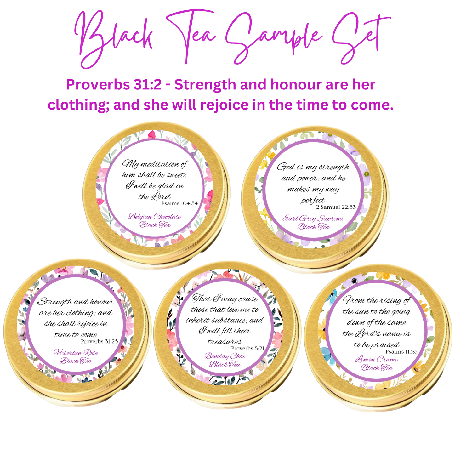 Strength and Honor Black Tea Sampler