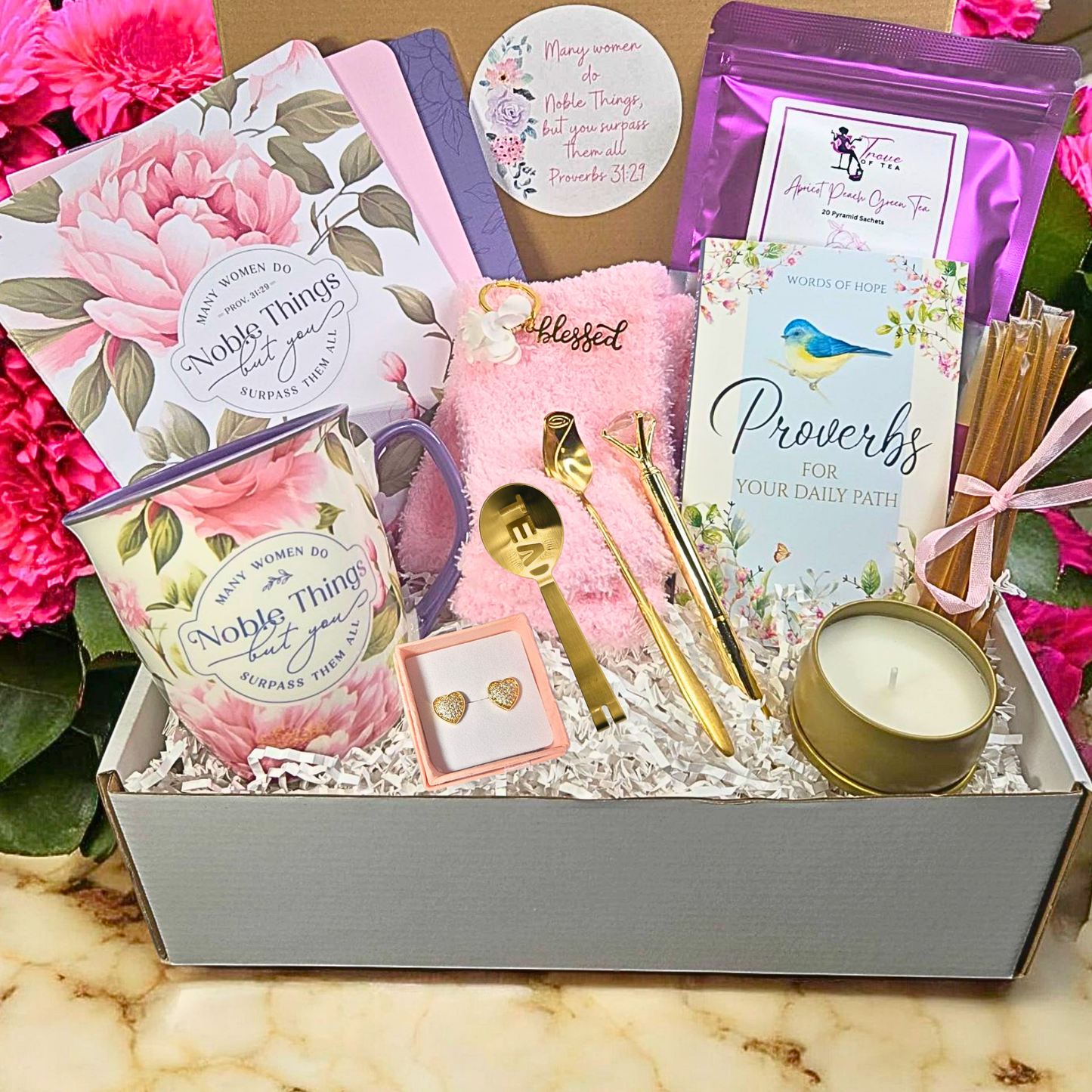 Proverbs 31 Woman Elevated Tea Set