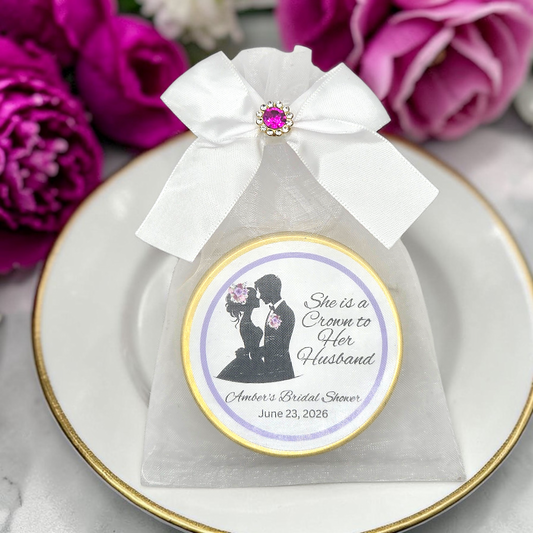 Crown Woman of God Bridal Shower Favors in Custom Tea Tins (Set of 10)