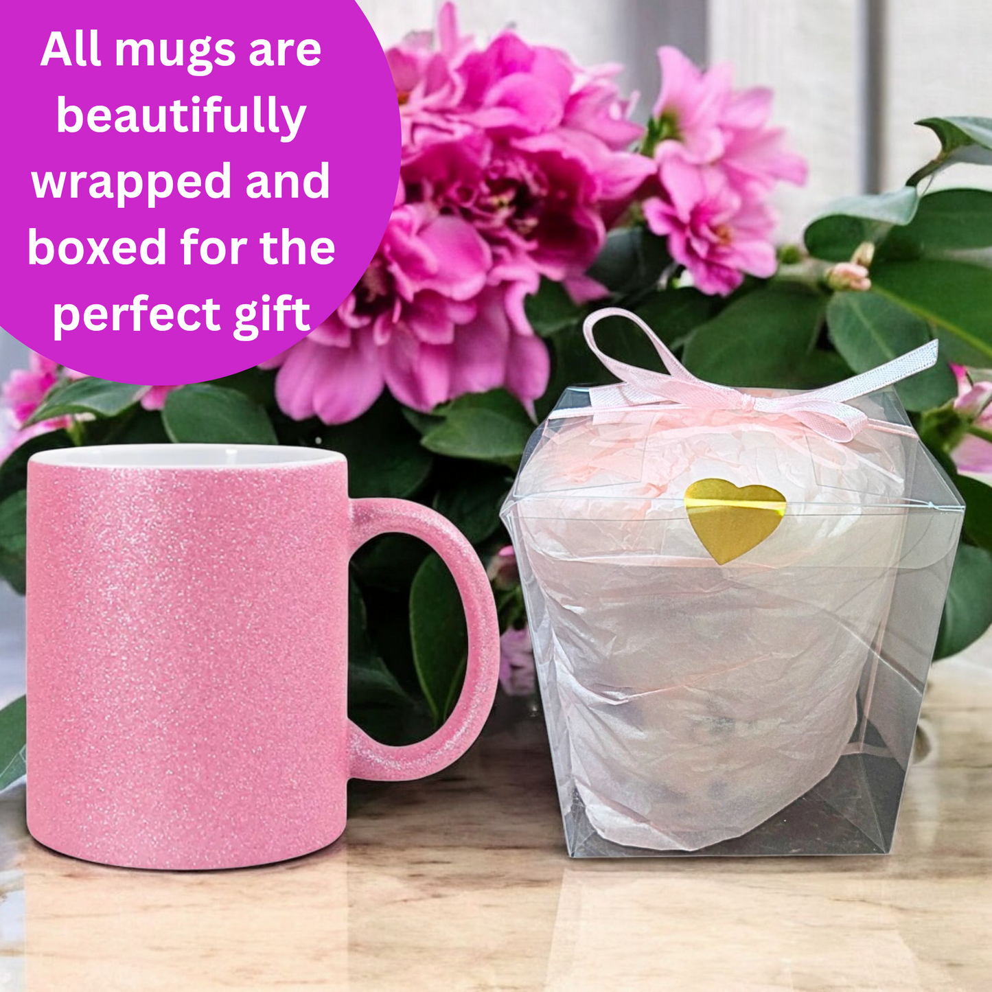 Radiant Blessings Ceramic Glitter Mug - 11oz