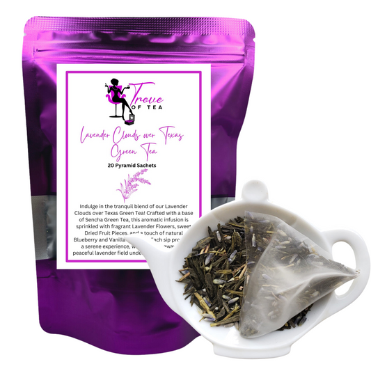 Lavender Clouds over Texas Green Tea