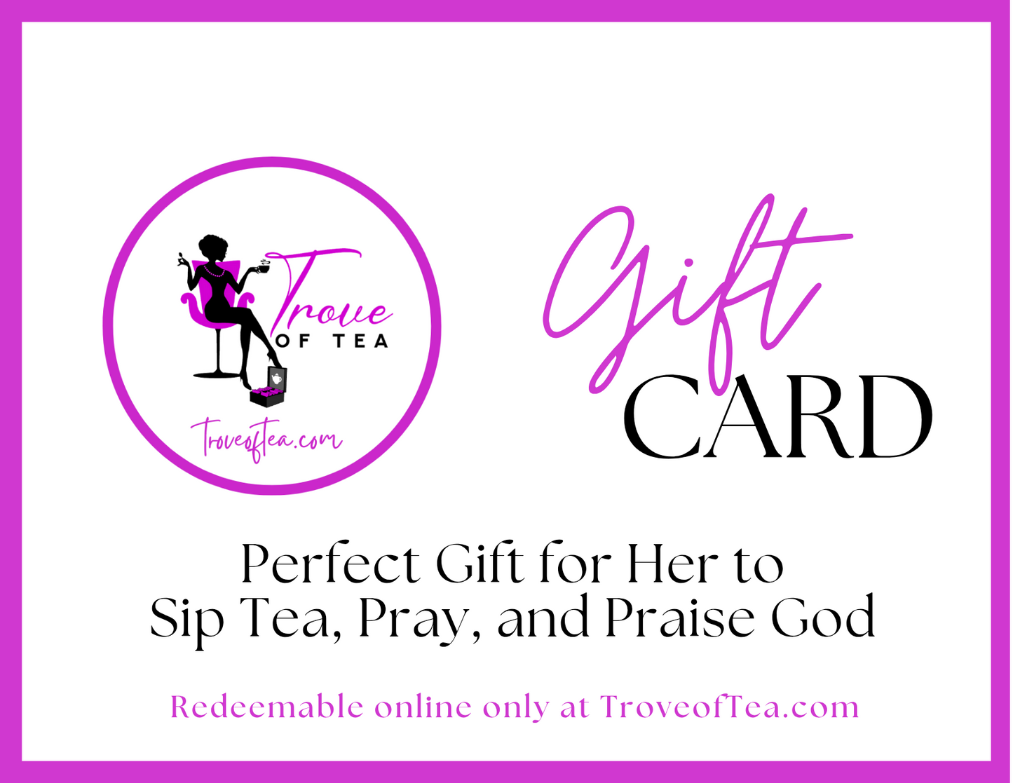 Sip Tea with God Digital Gift Card