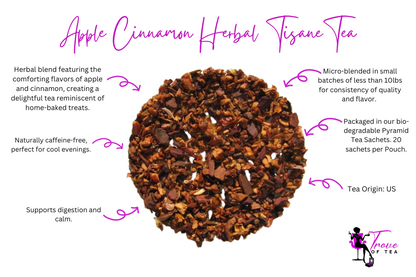 Relaxing Apple Cinnamon Tisane Herbal Tea Features