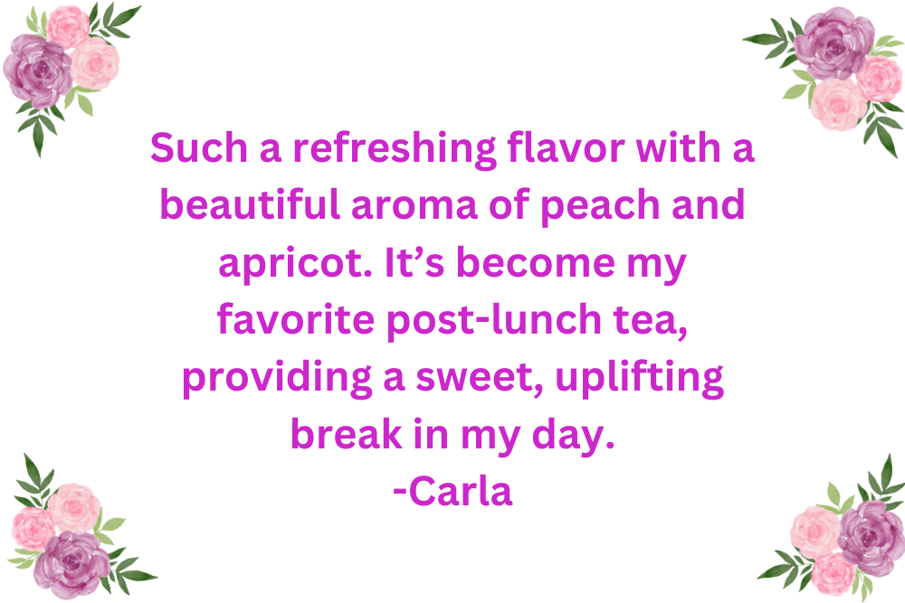 Fruity Apricot Peach Green Tea Review