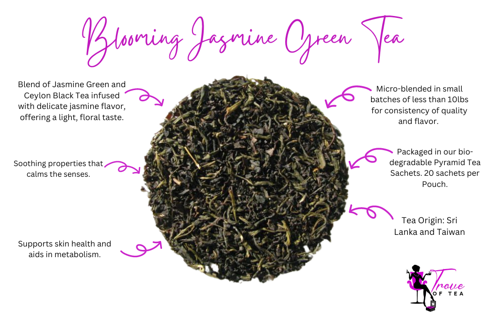 Floral Blooming Jasmine Green Tea Features