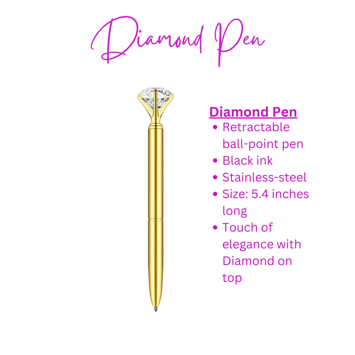 Gold Diamond Pen