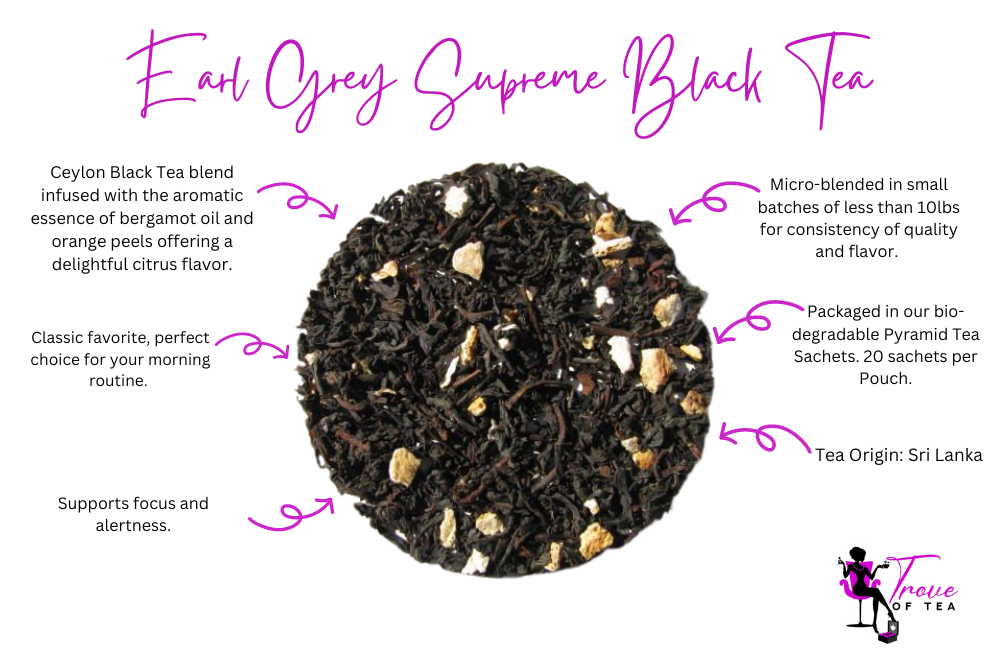 Aromatic Earl Grey Supreme Black tea Features