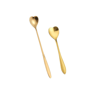 Gold Heart Teaspoons