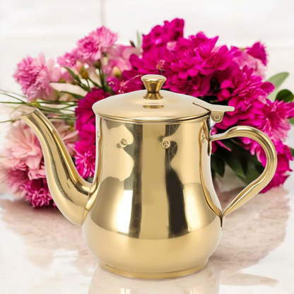 Elegant Gold Steeping Teapot 