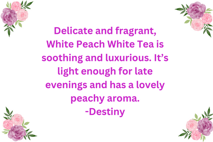 Peachy White Peach White Tea Review