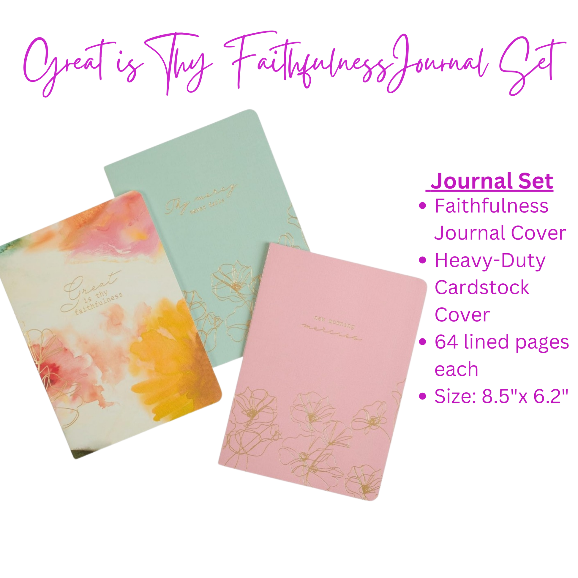 Great is Thy Faithfulness Journal Set Details