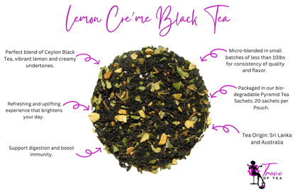 Vibrant Lemon Crème Tea Features