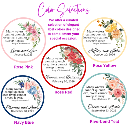 Right Floral Wedding Engagement Tea Bag Party Favor (Set of 20)