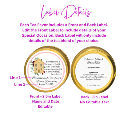 Housewarming Tea Party Favor (Set of 10)