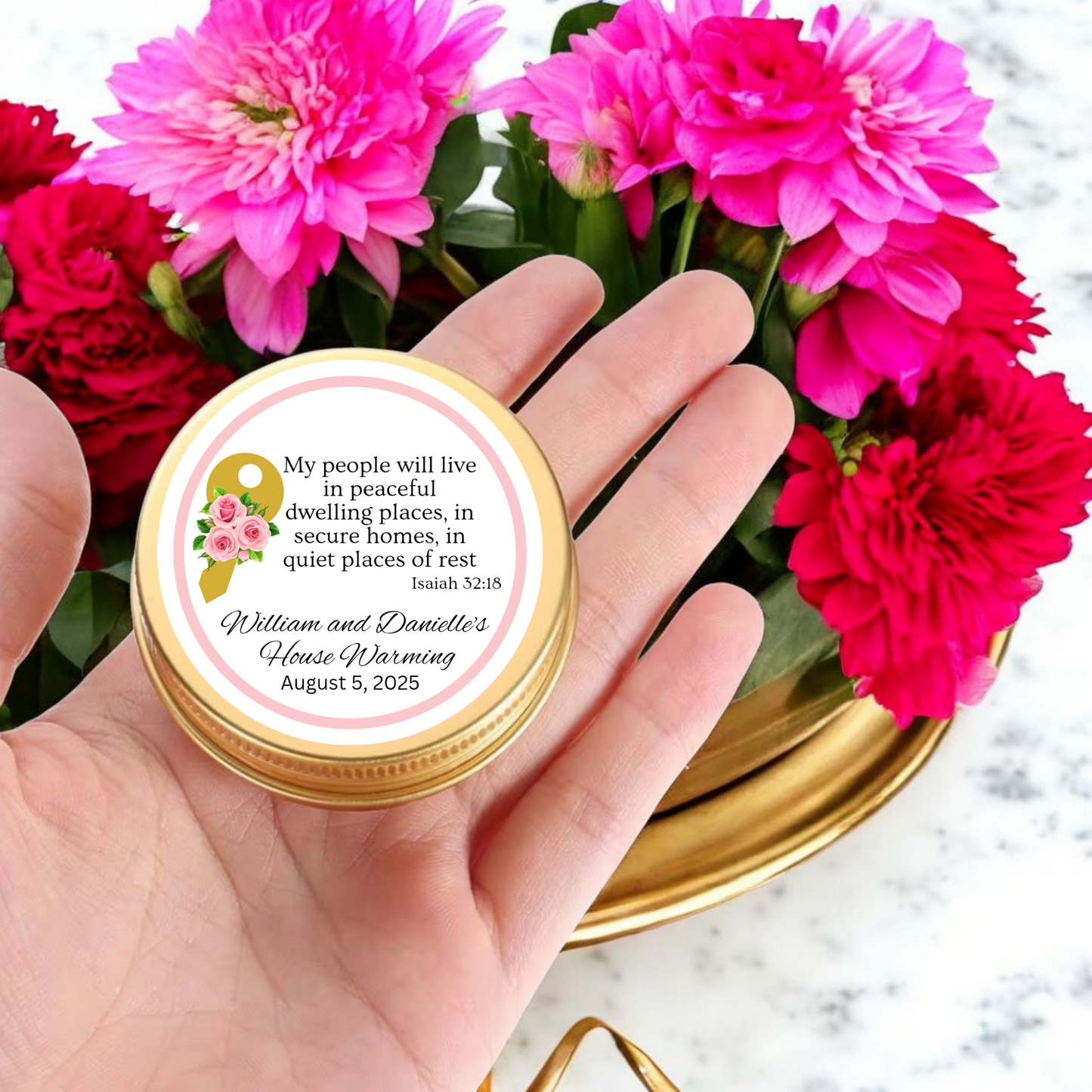 Key Housewarming Tea Party Favor (Set of 10)