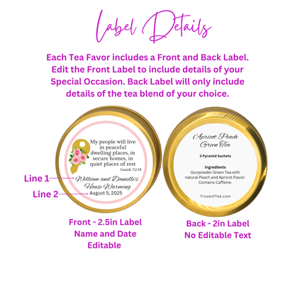 Key Housewarming Tea Party Favor (Set of 10)