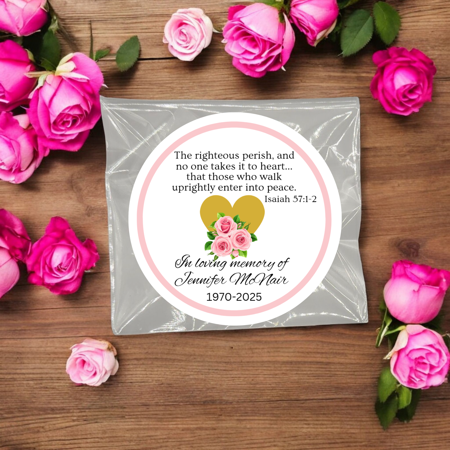 Funeral Favor Tea Bag Favors (Set of 20)