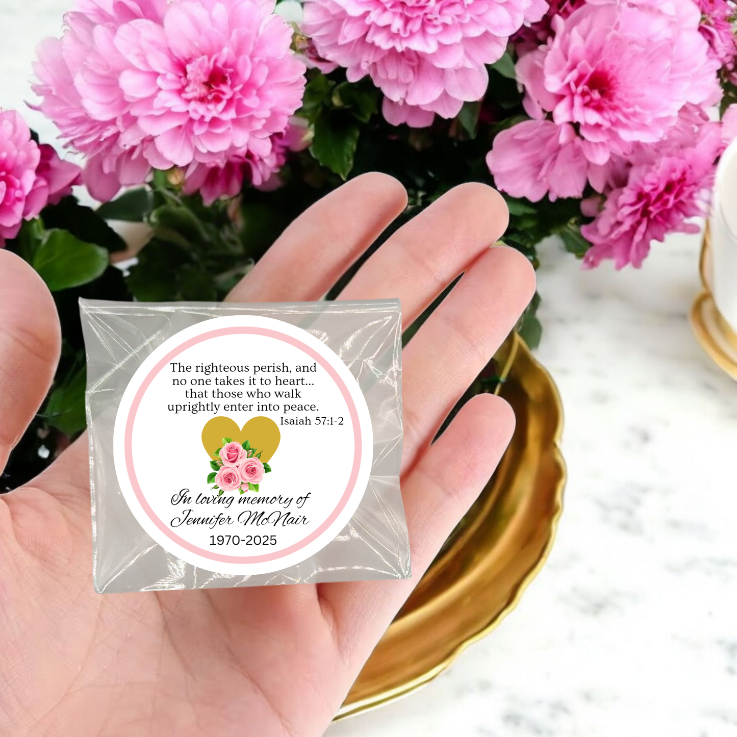 Funeral Favor Tea Bag Favors (Set of 20)