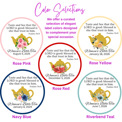 Teapot Women's Bible Study Tea Bag Party Favor (Set of 20)