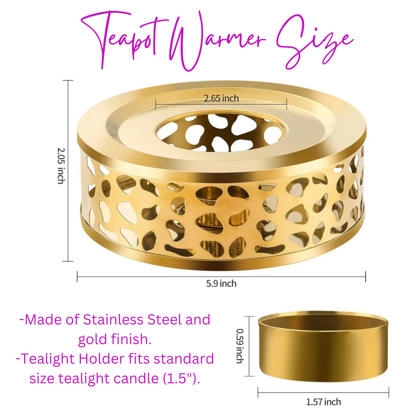 Golden Light Teapot Warmer