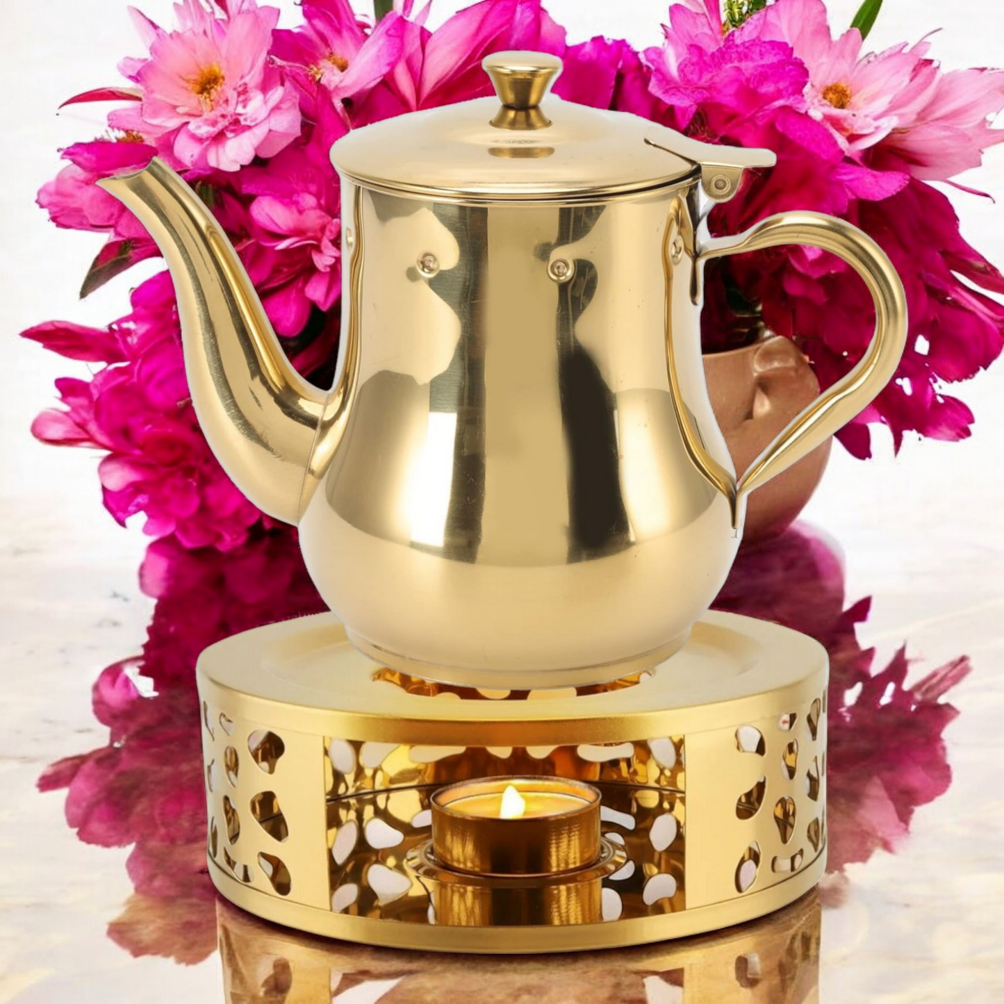 Golden Light Teapot Warmer