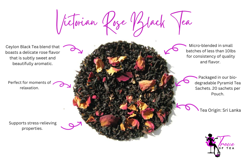 Elegant Victorian Rose Tea Features