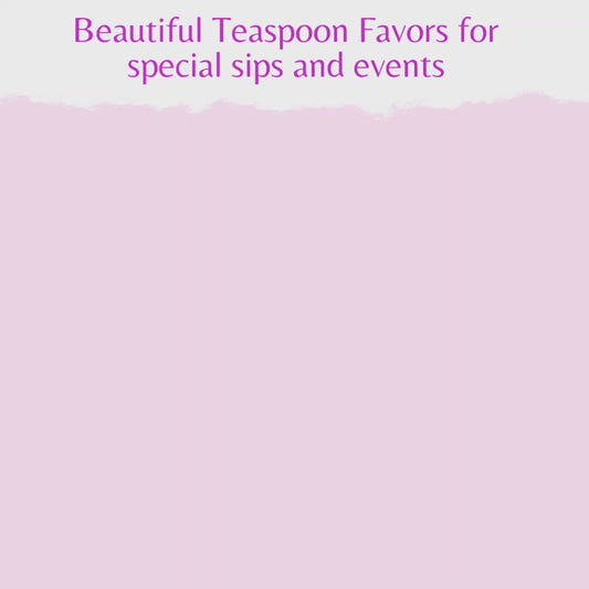 Flower Teaspoon Favors with Bible Tea (Set of 8)